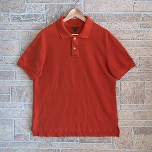 Cherokee Orange Cotton Mens Polo Large